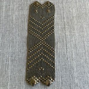 Guang tang liquid silver double mesh bracelet cuff